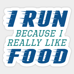 I Run Food Sticker